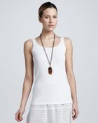 Eileen Fisher Organic Cotton Slim Tank - Lyst