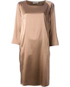 Liska Liska Draped Shift Dress - Lyst