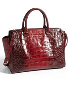 MICHAEL Michael Kors Selma Large Leather Satchel - Lyst