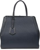 Fendi Fendi 2 Jour Large Saffiano Leather Tote - Lyst