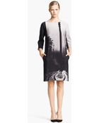 Mary Katrantzou Print Satin Shift Dress - Lyst
