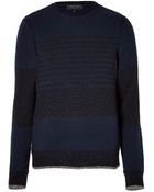 Rag & Bone Wool-Alpaca Pullover In Navy - Lyst