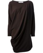 Societe Anonyme Oversize Draped Dress - Lyst