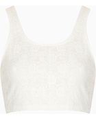 Topshop Lace Super Crop Tank - Lyst