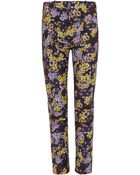 Erdem Melinda Floralprint Twill Trousers - Lyst