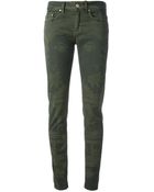 Dondup Floral Print Skinny Jean - Lyst