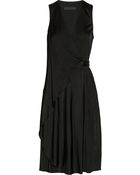 Alexander Wang Draped Wrapeffect Jersey Dress - Lyst