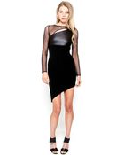 Donna Mizani Asymmetrical Cut Out Dress - Lyst