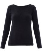 Carven V-Back Knit Sweater - Lyst