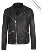 AllSaints Griff Leather Biker Jacket - Lyst