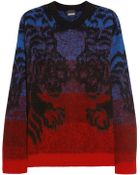 Just Cavalli Tiger Intarsia Woolblend Sweater - Lyst