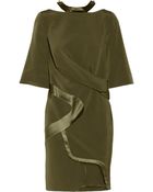 Prabal Gurung Draped Woven Silk Dress - Lyst