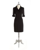T Tahari Rolltab Shirtdress - Lyst
