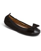 Yosi Samra Cap Toe Foldable Ballet Flat - Lyst