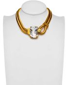 House Of Lavande Harbour Crystal Loop Necklace - Lyst