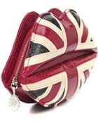 Lulu Guinness Lips Union Jack Clutch - Lyst