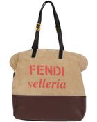 Fendi Large Leather Bag - Lyst
