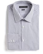 Vince Camuto Checked Cotton Dress Shirt - Lyst