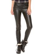 Free People Vegan Leather Skinny Pants - Lyst