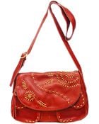 Lucky Brand Savannah Embroidered Leather Shoulder Bag - Lyst