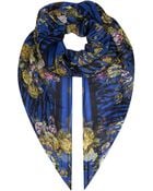 McQ by Alexander McQueen Tigerprint Floral Scarf - Lyst