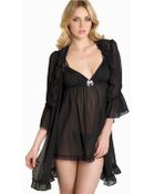 Betsey Johnson Bridal Chiffon Wrap Robe - Lyst