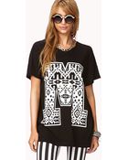 Forever 21 Tribal Print M Tee - Lyst