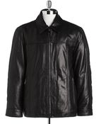 Marc New York Zip-front Leather Jacket - Lyst