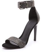 Tibi Amber Ankle Strap Sandals - Lyst