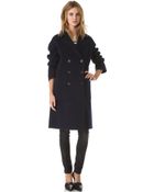 Vince Overcoat - Lyst