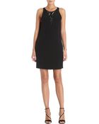 3.1 Phillip Lim Sequin and Jewel Neck Panel Shift Dress - Lyst