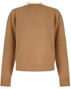 J.W. Anderson Camel Merino Boatneck Jumper - Lyst