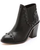 Loeffler Randall Emerson Studded Heel Booties - Lyst