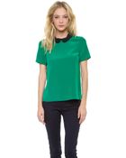 Marc By Marc Jacobs Alex Crepe De Chine Blouse - Lyst
