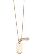 McQ by Alexander McQueen Razor Blade Pendant Necklace - Lyst
