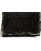 Stella McCartney Falabella Velvet Crossbody Clutch - Lyst
