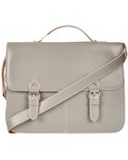 Topshop Faux Leather Satchel Large - Lyst