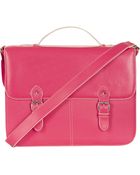 Topshop Faux Leather Satchel Large - Lyst