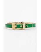 Anne Klein Enamel Buckle Bangle - Lyst