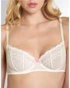 Betsey Johnson Eyelet Lace Underwire Demi Bra - Lyst