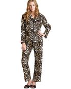 Betsey Johnson Two Piece Flannel Pajama Set - Lyst