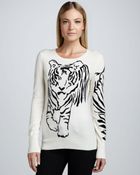 Christopher Fischer Tiger Intarsia Cashmere Sweater - Lyst