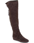 Kg Kurt Geiger Theory Suede Overtheknee Boots - Lyst
