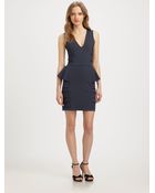 Parker Bettina Knit Peplum Dress - Lyst