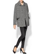 10 Crosby Derek Lam Oversized Snap Closure Coat - Lyst