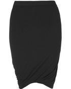 T By Alexander Wang Micro Modal Twisted Mini Skirt - Lyst