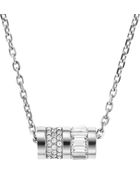 Michael Kors Pave Barrel Pendant Necklace Golden - Lyst