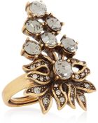 Oscar de la Renta Goldplated Swarovski Crystal Ring - Lyst