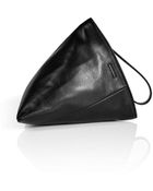 Jil Sander Leather Perin Clutch in Black - Lyst