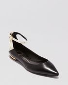 Dolce Vita Pointed Toe Flats Angie Ankle Strap - Lyst